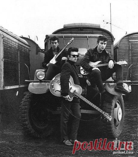 Первая фотосессия The Beatles, 1960 год. 