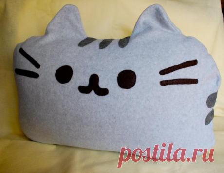 Подушка "кот" своими руками. Как связать подушку спицами