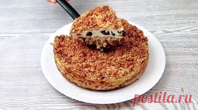 Сказать,что вкусно - это ничего не сказать…ЭТО ОЧЕНЬ ВКУСНО!Беру ОВСЯНКУ 2 Яблока и Стакан Творога!Насыпной ПП пирог с яблоками и творогом | Украсить стол | Дзен