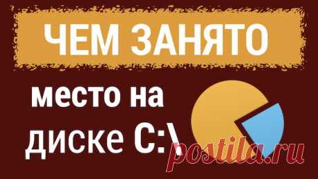 Чем занято место на диске?