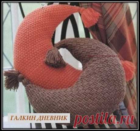 Вяжем подушку крючком