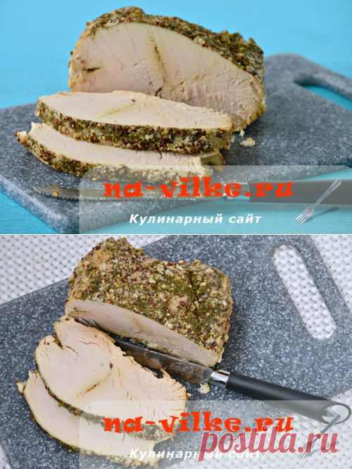 Буженина из индейки в мультиварке - рецепт с фото