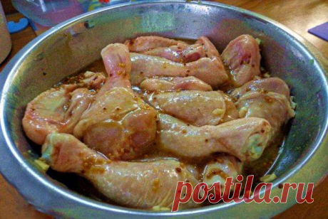 Маринад для шашлыка из курицы с горчицей — Домашняя кулинария