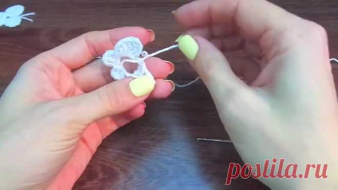 Вяжем бабочек крючком! Какая красота!...