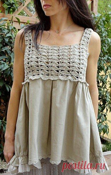 Невероятные переделки к лету. Ткань + крючок. | Вязаный Смак | Яндекс Дзен