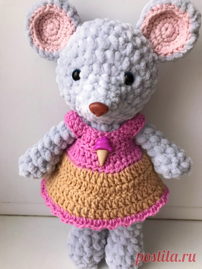 PDF Плюшевая Мышка крючком. FREE crochet pattern; Аmigurumi doll patterns. Амигуруми схемы и описания на русском. Вязаные игрушки и поделки своими руками #amimore - Мышь, мышка из плюшевой пряжи, плюшевый мышонок, крыса, rat rata, rato, ratte, szczur, szczur, mouse, ratón, maus souris, mysz myši. Amigurumi doll pattern free; amigurumi patterns; amigurumi crochet; amigurumi crochet patterns; amigurumi patterns free; amigurumi today.