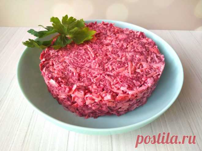 Вкусный салат из свёклы «Розовый фламинго» на каждый день!