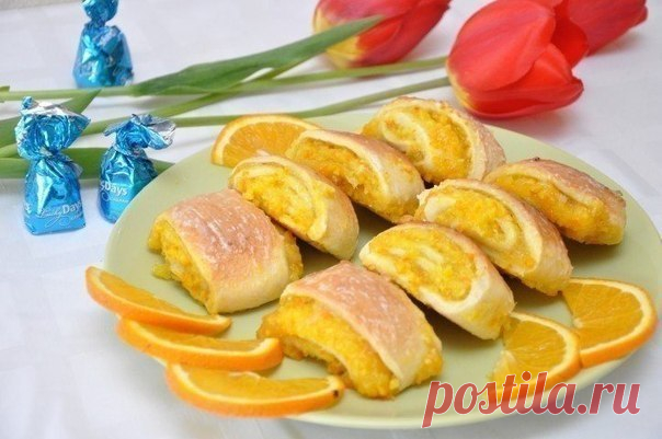 Мягкие апельсиновые печенья