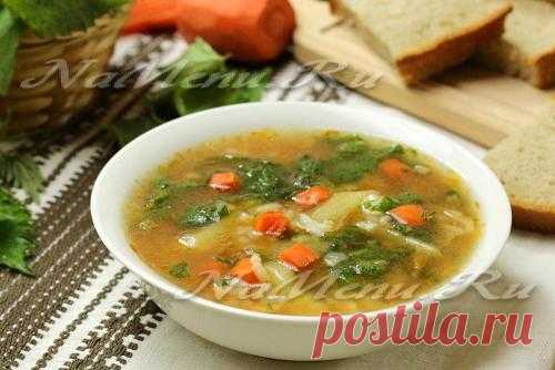 Постный суп с крапивой, рецепт