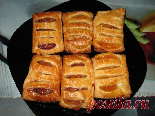Сладкие Пирожки из слоёного теста с начинкой - Простые рецепты Овкусе.ру