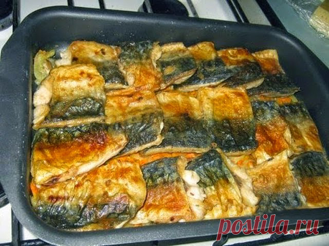 Готовим легко и просто! Ингредиенты:: Обалденная скумбрия, запеченная в духовке!