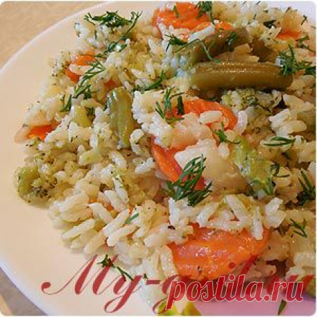 Рис с овощами в мультиварке