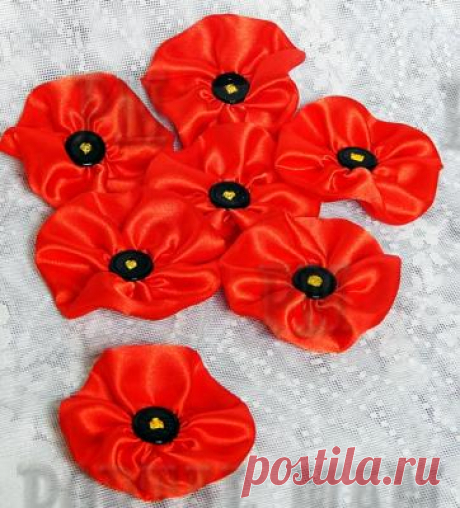 Заколка-брошь Мак | portalmam.com