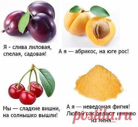 о полезных свойствах некоторых продуктов