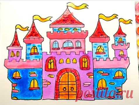 Как нарисовать замок