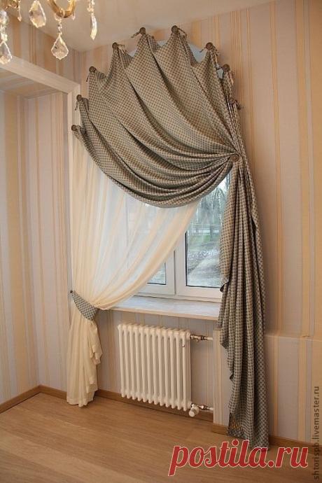 Необычное решение крепления гардин