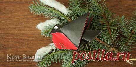 Как сделать снегиря из бумаги своими руками - Круг знаний
