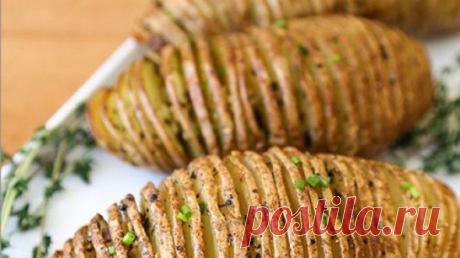 Ароматный картофель &quot;Аккордеон&quot; в духовке | Домашняя кулинария