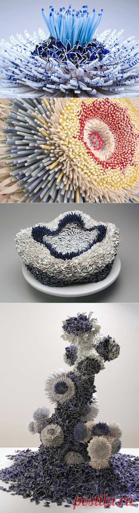 Цветы из тысячи фарфоровых осколков