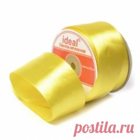 Лента атласная 2" (50мм) цв.3014 желтый IDEAL уп.32,9 м Лента атласная 2" (50мм) цв.3014 желтый IDEAL уп.32,9 м