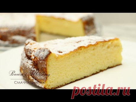 Творожный пирог без теста - вкусный, простой,  рецепт.