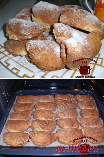 Творожное печенье с яблоками