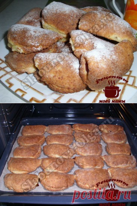 Творожное печенье с яблоками