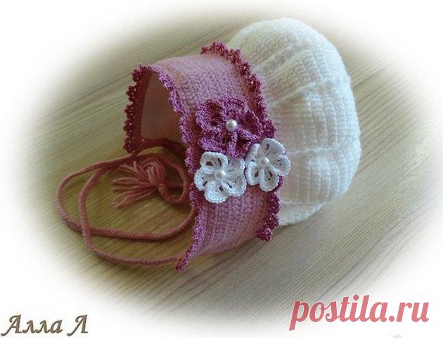 Вязаная шапочка - капор. Мастер-класс | razpetelka.ru