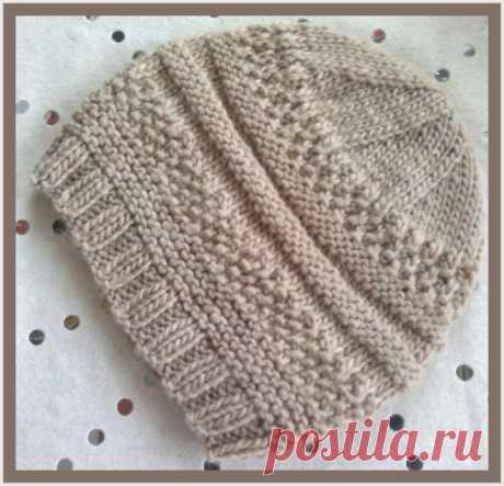 Шапка спицами