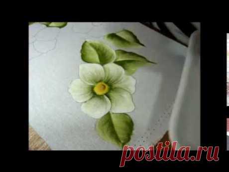 Como pinto Flor/Rosa Silvestre branca