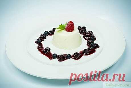 Ванильный крем с соусом -  Daily-menu.ru