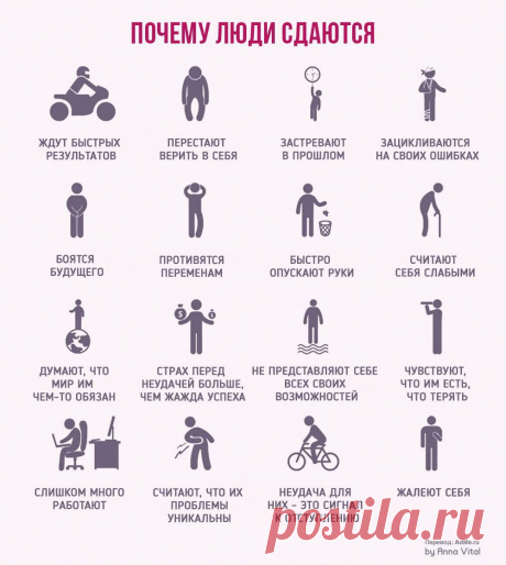16 причин, почему люди сдаются