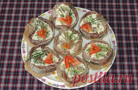 Оригинальная закуска из сельди