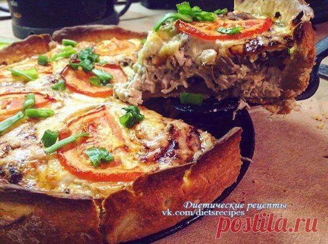 Вкуснейший киш с курицей и грибами
🔸на 100грамм - 121.51 ккал🔸Б/Ж/У - 9.73/3.62/12.33🔸