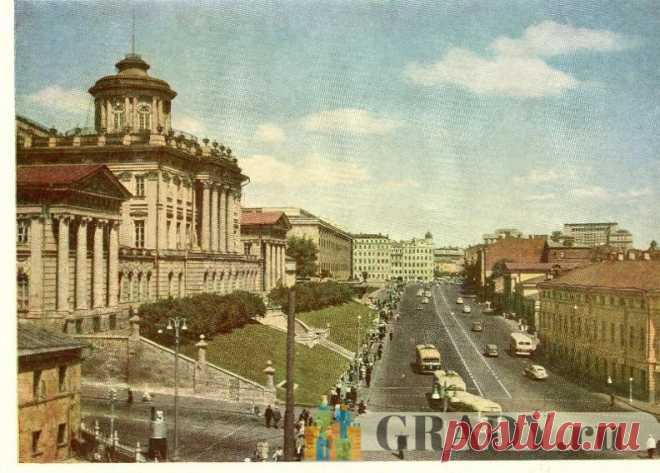 Москва, Россия - Улица Моховая - 1957-й год - г3874 | GRADY.ru