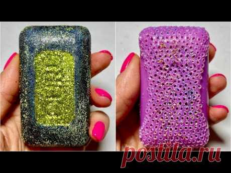 ASMR  CUTTING DRY SOAP😍  AMAZING SOUNDS👑 No talking🌼 ASMR Bliss🎁 HOLE SOAP