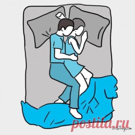 8 самых распространенных совместных поз сна и как они описывают ваши отношения
