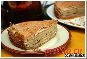 Блинчиков,я думаю, вы уже наелись, пришла пора блинчатых пирогов)) Самые разнообразные блинчатые пироги, выбирайте рецепт по своему вкусу.

Блинчатый пирог «Кис-Кис»
 Ингредиенты:
Для теста:
1 стакан муки,
1 яйцо,
1 стакан молока,
1/2 ст. ложки сахара, 
растительное масло для жарки,
соль по вкусу.
Для начинки:
500 г ирисок,
3 ст. ложки сливочного масла,
1 стакан молока.
Способ приготовления