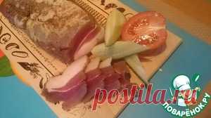 Соленая грудинка с чесноком - кулинарный рецепт