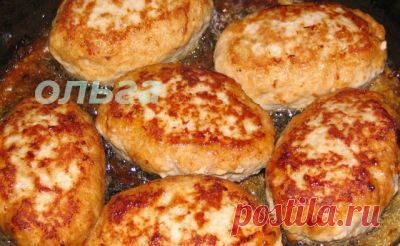 Котлеты из куриного фарша : Готовим вместе с Ольгой К.
