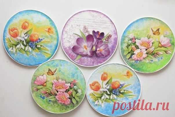 Идея для ненужных дисков. - Декупаж - Рукоделие и творчество - Каталог статей - Рукоделие-мое хобби