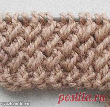 КРАСИВАЯ РЕЗИНКА СПИЦАМИ.