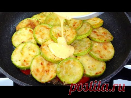 Этому блюду меня научила бабушка! Жареные кабачки - самый вкусный рецепт. Пицца на сковороде быстро.