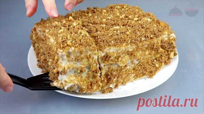 ТОРТ со сгущенкой за 30 минут! Простой рецепт вкусного торта