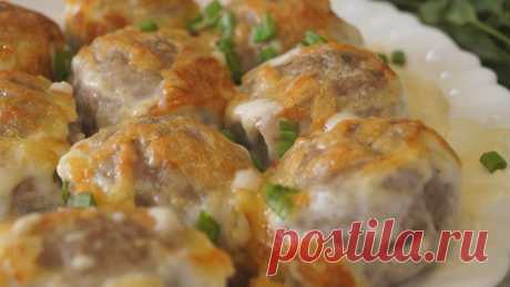 Очень Вкусные Фрикадельки запеченные в сливочном соусе
