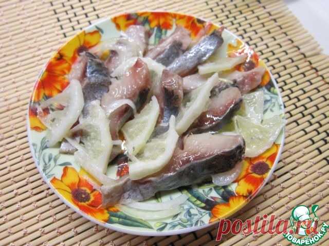 Малосольная сельдь с луком и лимоном Кулинарный рецепт