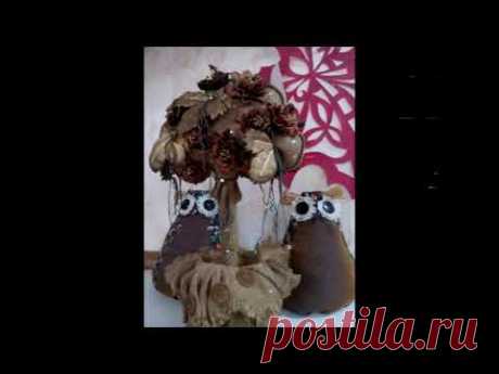 НЕОБЫЧНЫЕ ДЕРЕВЬЯ ИЗ КОЖИ И МЕШКОВИНЫ! - YouTube