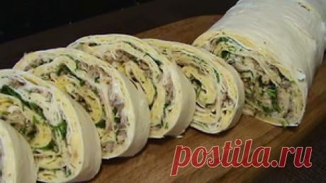 Рулет из лаваша рецепт с фото