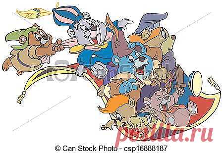 Векторные Bears, Gami, personages, cartoon, Disney csp16888187 - Поиск клипартов, иллюстраций, рисунков и векторных графических изображений клипартов в формате EPS