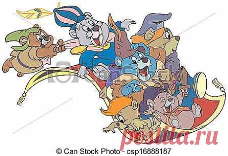 Векторные Bears, Gami, personages, cartoon, Disney csp16888187 - Поиск клипартов, иллюстраций, рисунков и векторных графических изображений клипартов в формате EPS